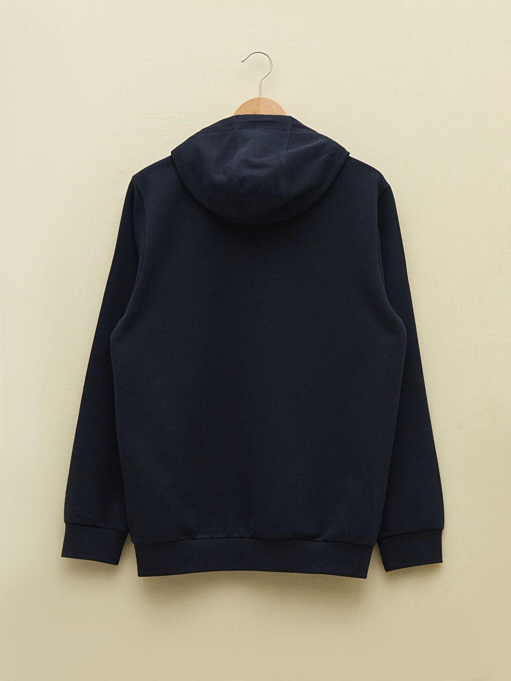 Lacivert Uzun Kollu Adana Baskılı Erkek Hoodie-6