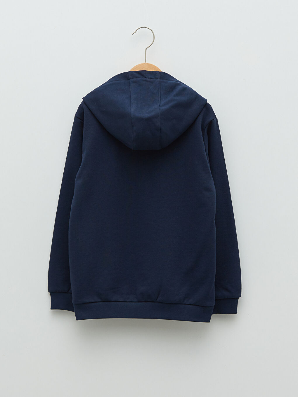 LCW Kids Hooded Basic Long Sleeve Boys' Zippered Sweatshirt -W1MB97Z4-NOO
