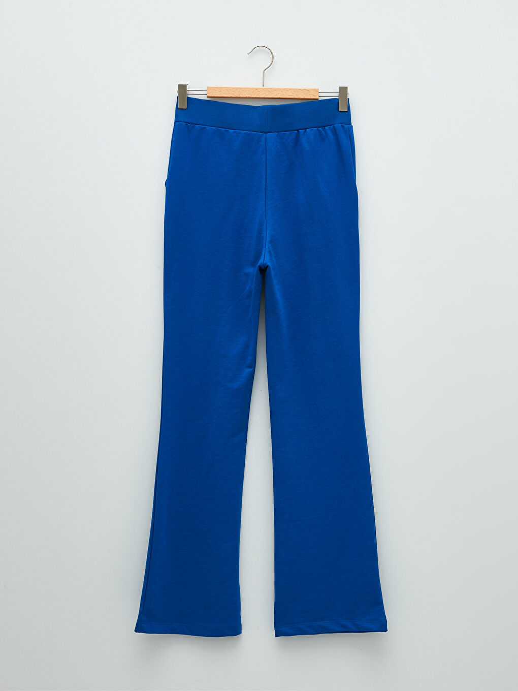 Mavi Beli Lastikli Cep Detaylı Kadın Eşofman Altı-6