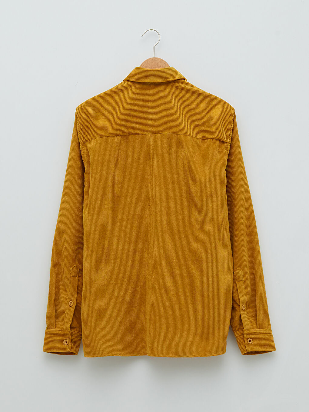 Regular Fit Long Sleeve Velvet Men's Shirt-6
