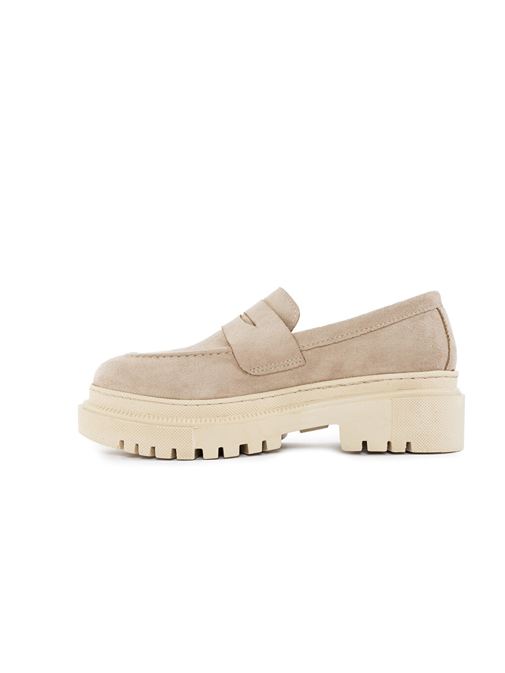 Kunst-Wildleder Damen Loafer Schuhe-2