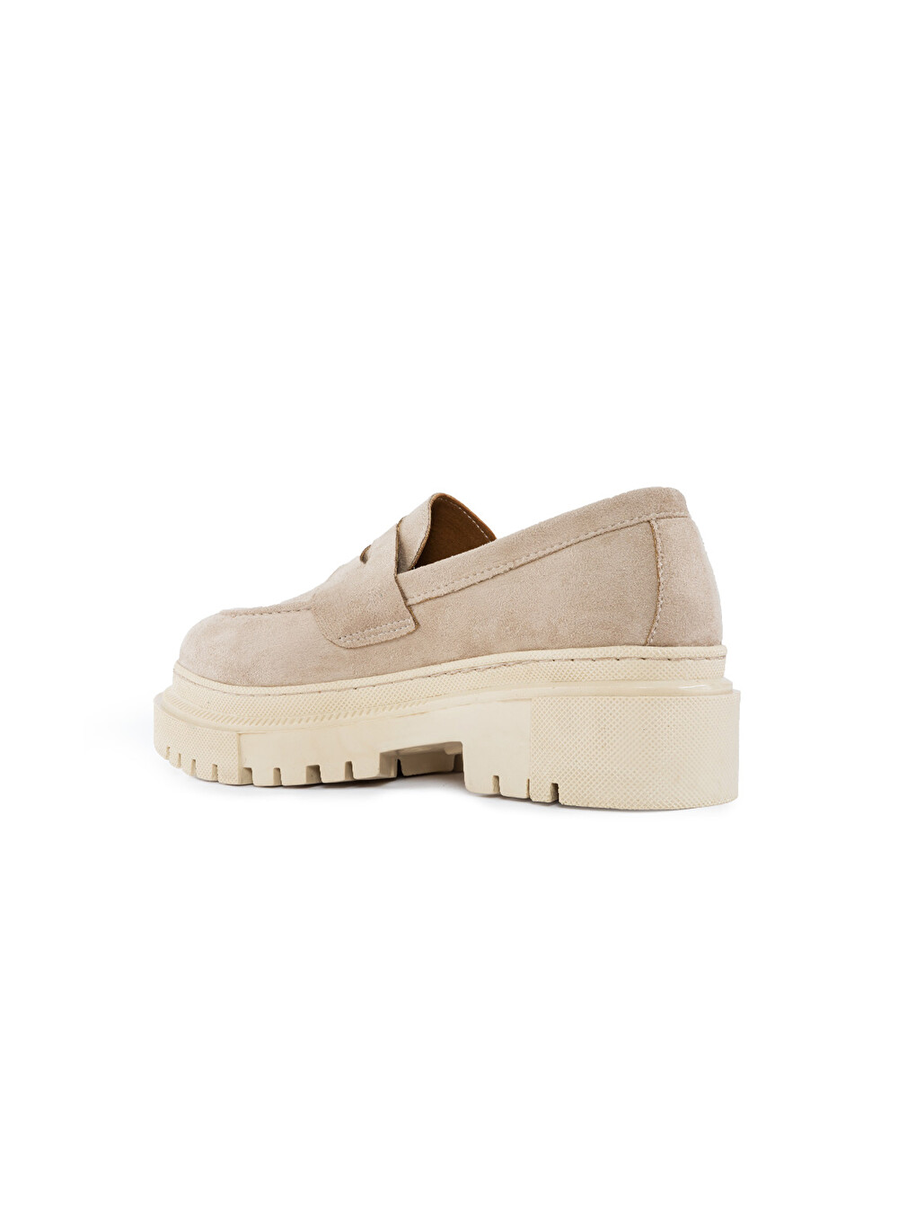 Kunst-Wildleder Damen Loafer Schuhe-3