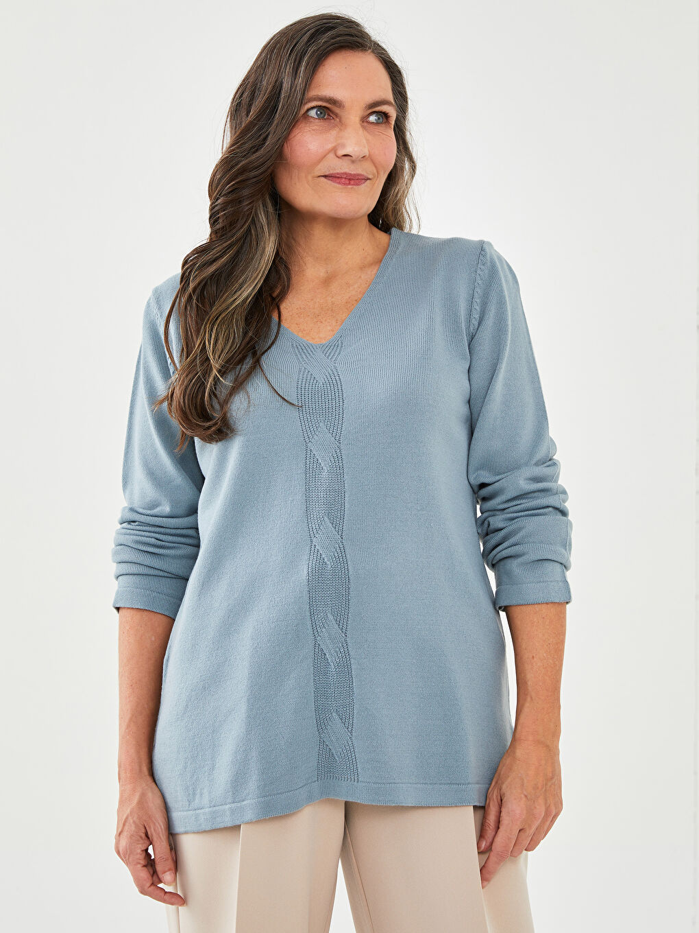 Žena ZELENA Džemper -1