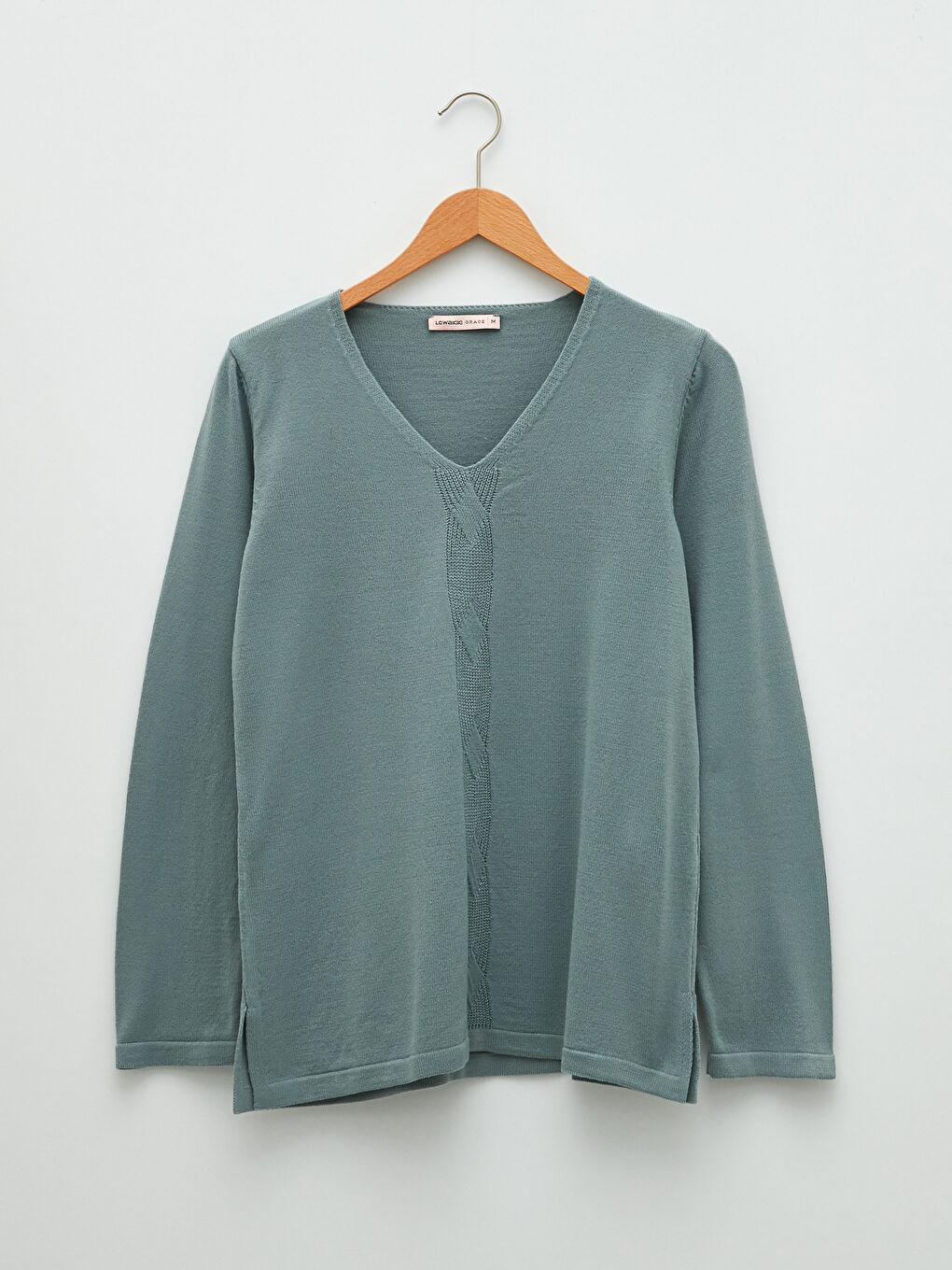 Žena ZELENA Džemper -5