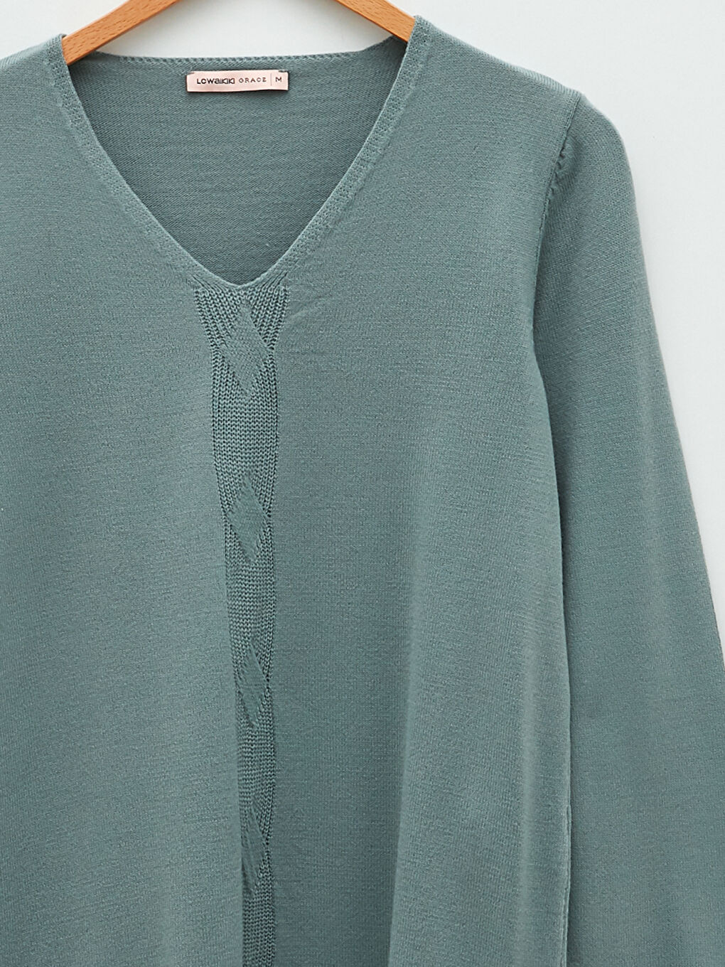 Žena ZELENA Džemper -7