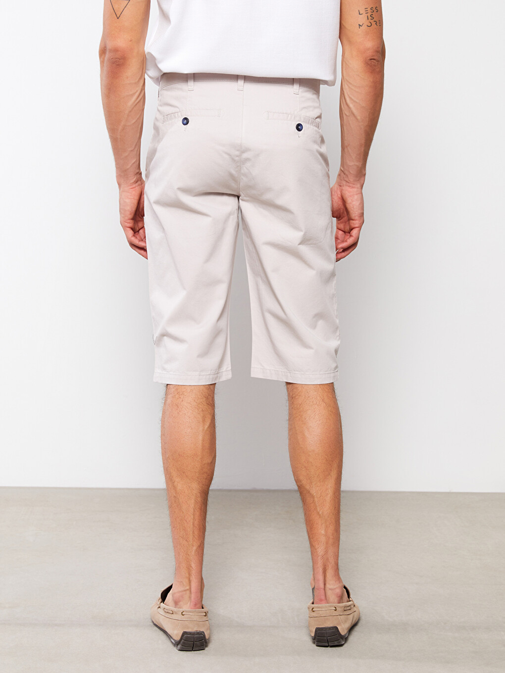 Regular Fit Basic Bermuda Men's Shorts-3