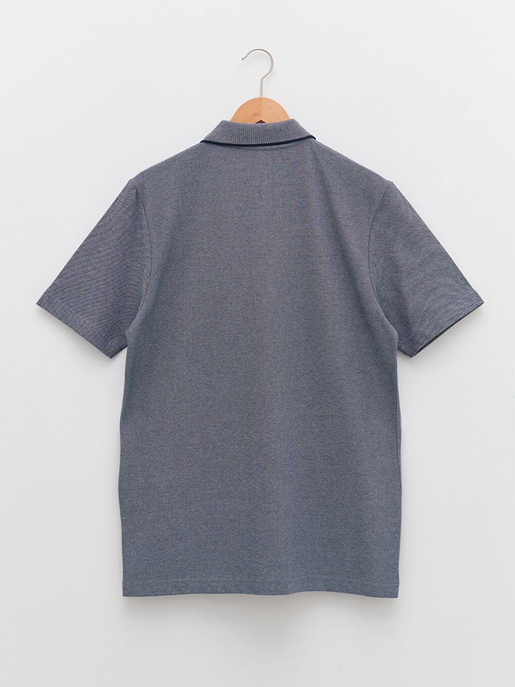 Polo Neck Short Sleeve Men's T-shirt-6