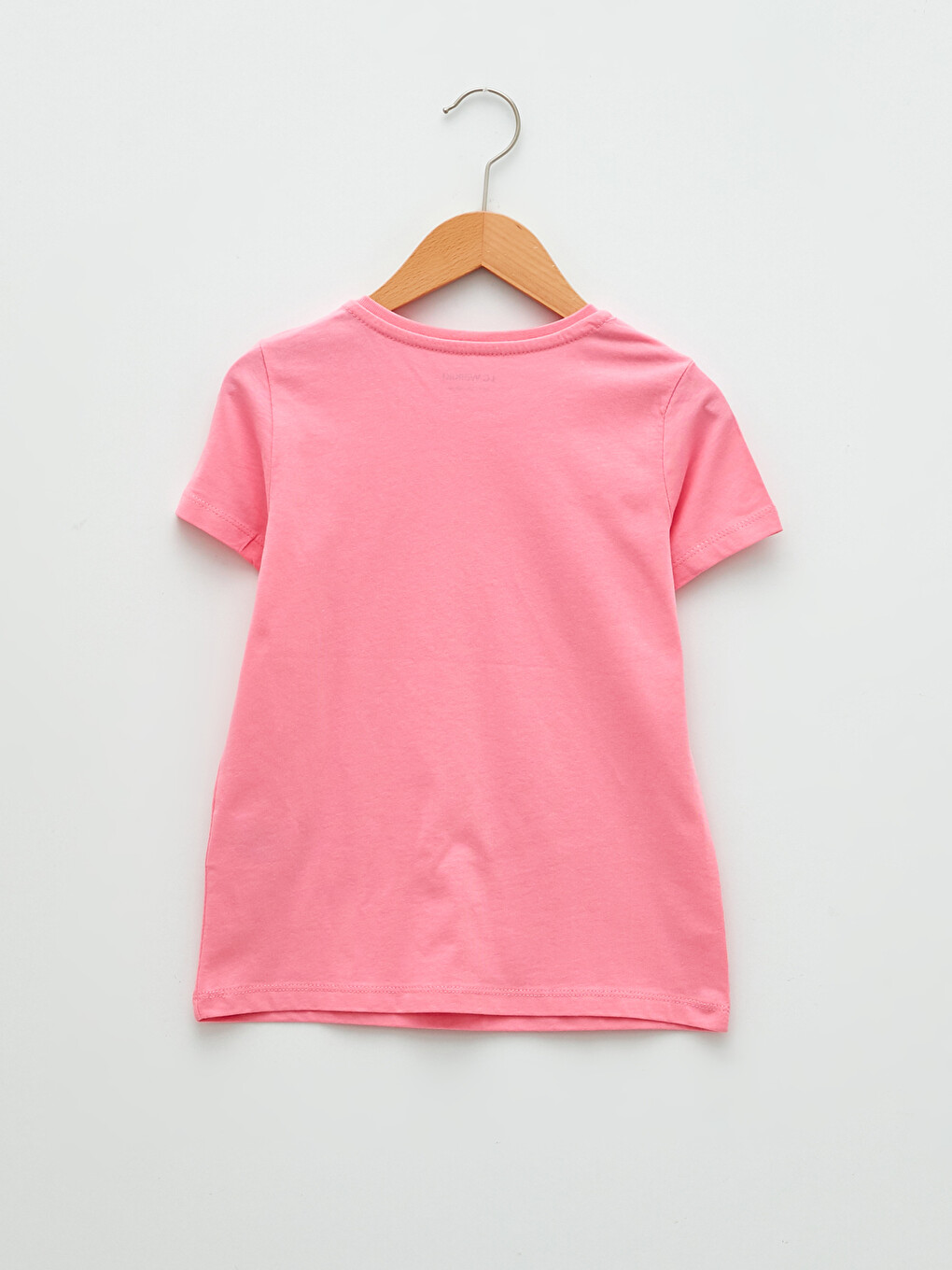 Crew Neck Basic Short Sleeve Cotton Girls T-shirt-1