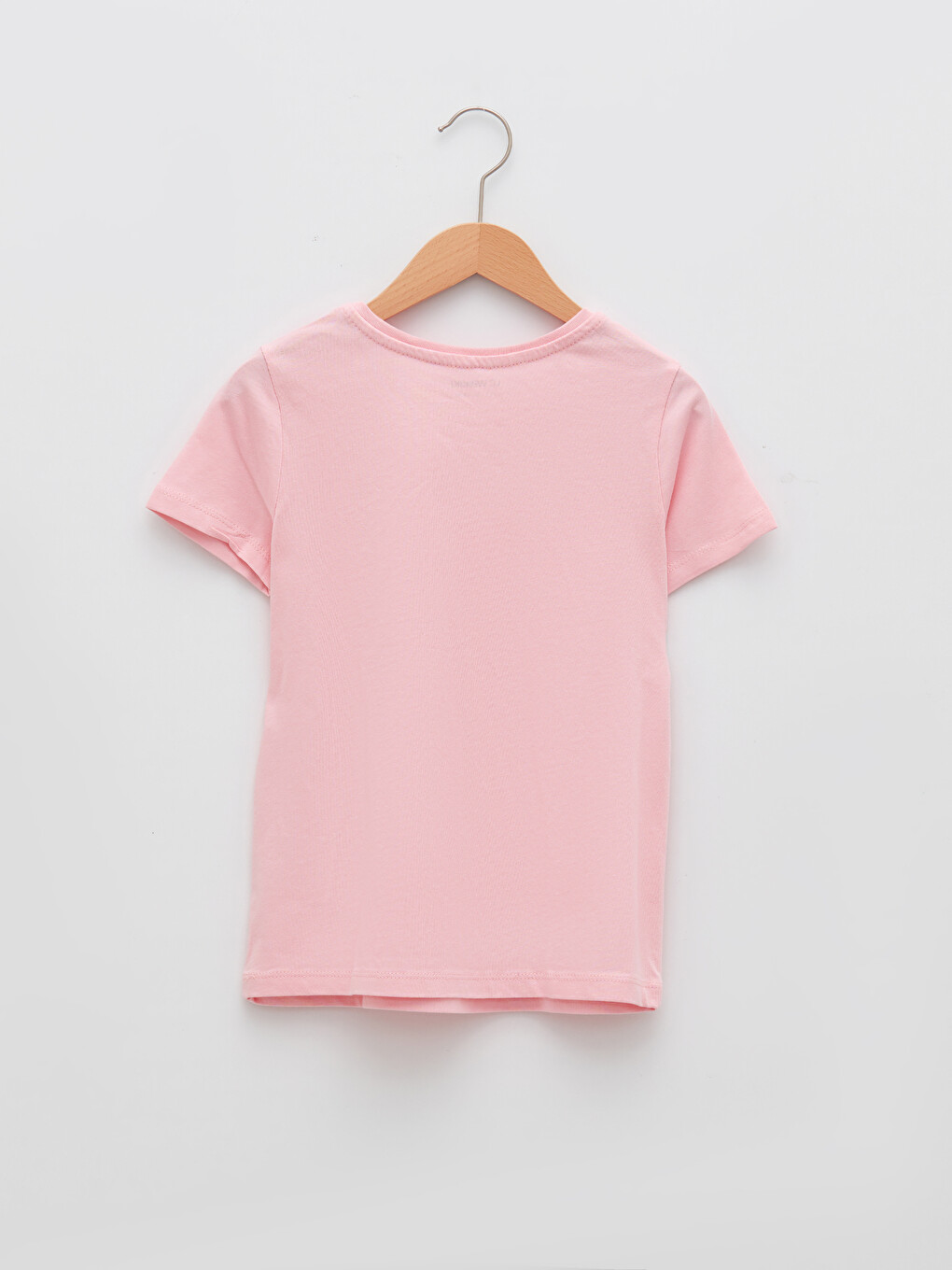 Crew Neck Basic Short Sleeve Cotton Girls T-shirt-1