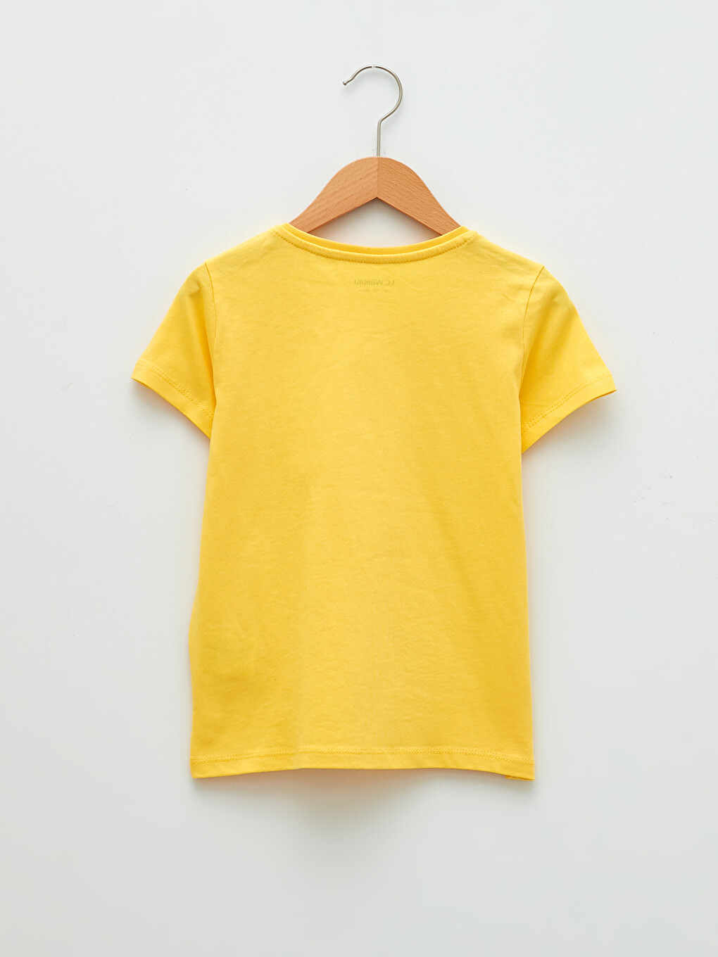 Crew Neck Basic Short Sleeve Cotton Girls T-shirt-1