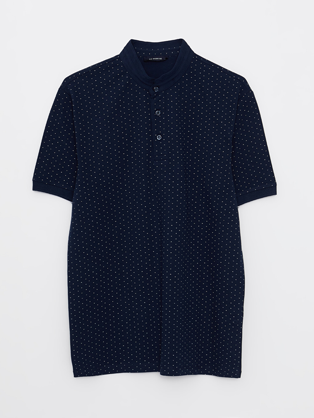 Grandad Collar Short Sleeve Men's T-shirt-5