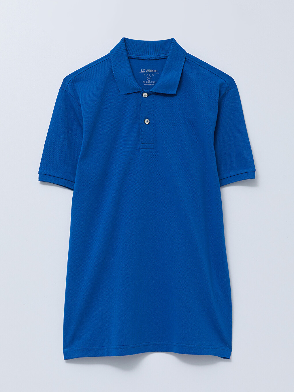 Polo Neck Short Sleeve Pique Men's T-shirt-6