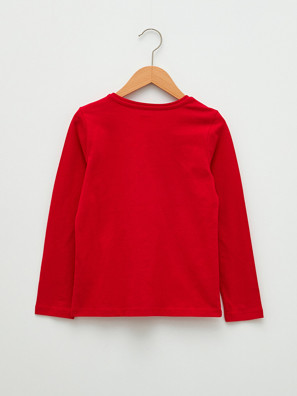 Crew Neck Basic Long Sleeve Girls' T-shirt-1