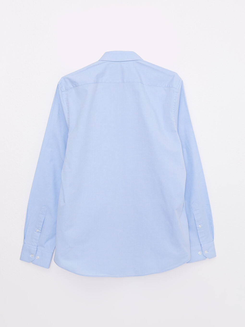 Slim Fit Long Sleeve Oxford Men's Shirt-5