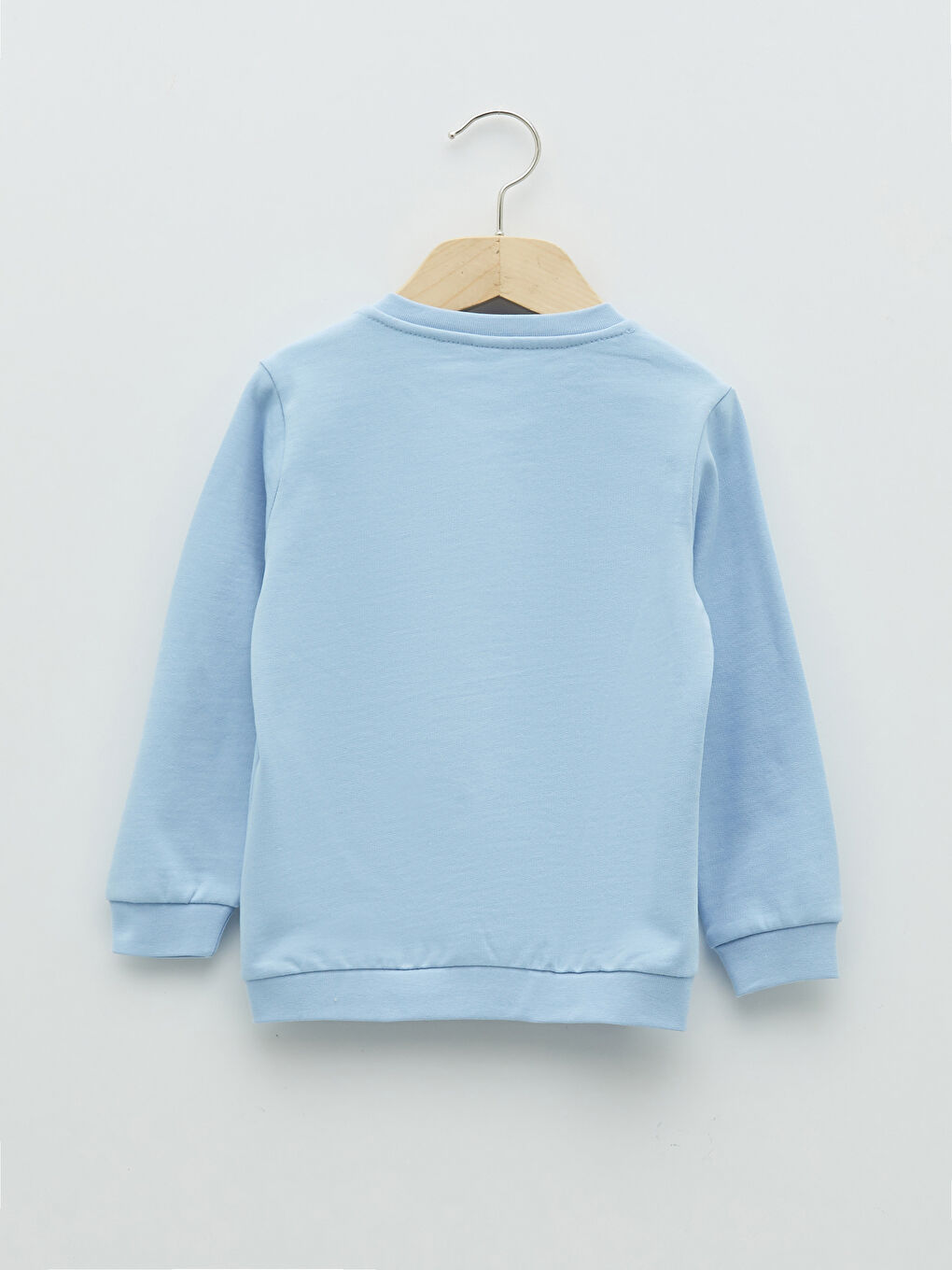 Hanorac Bebeluși Băieți cu Guler Rotund Detalii Brodate și Mânecă Lungă-1