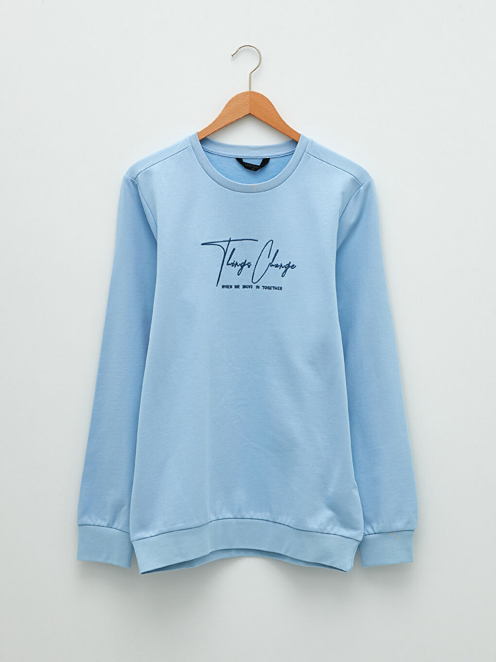 Ерлерге арналған ұзын жеңді кестеленген свитшот-5