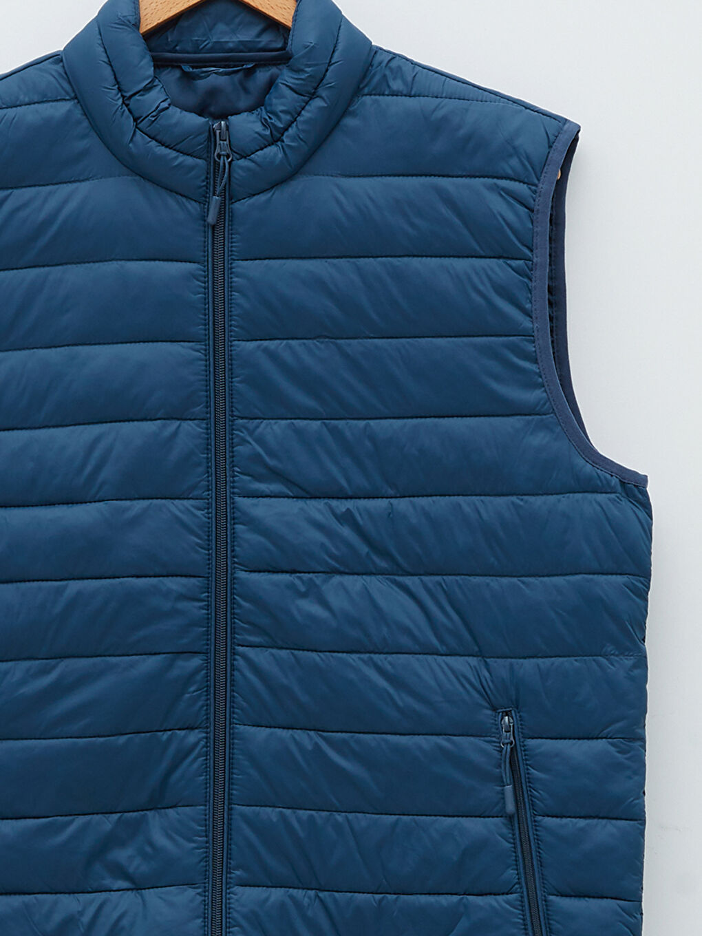 فيست سادة ياقة قمع عادي للرجال-7