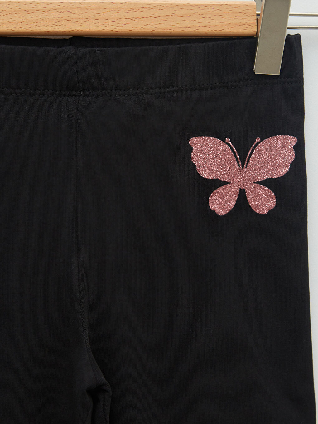 Elastic Waist Printed Cotton Girl Long Tights-2