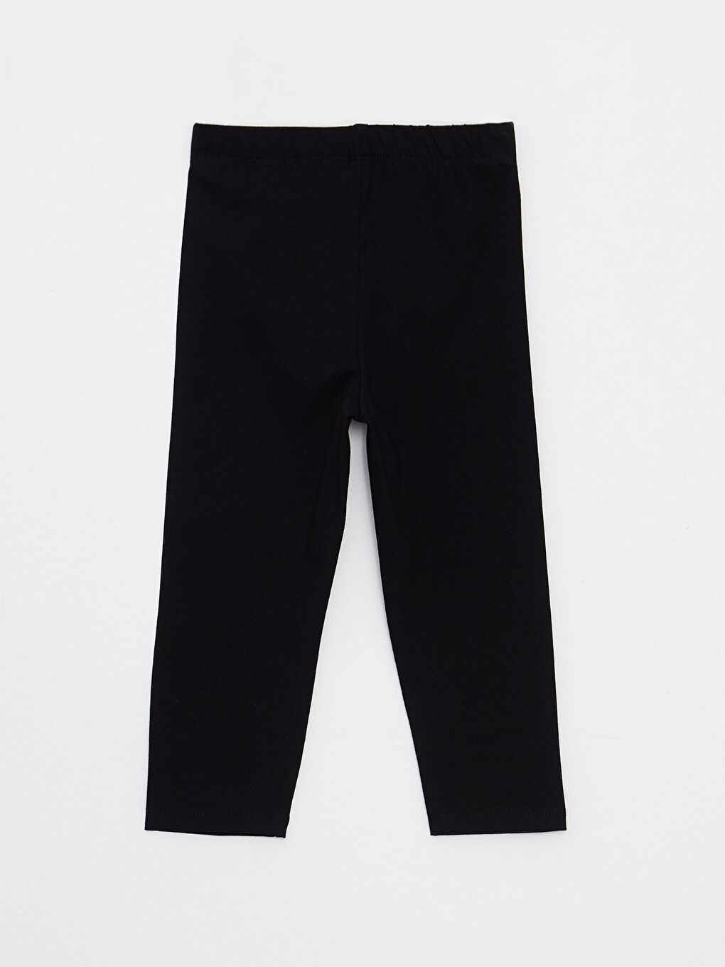 ليجن بناتي تلات تربع الطول من القطن مطبوع بخصر مطاطي-1