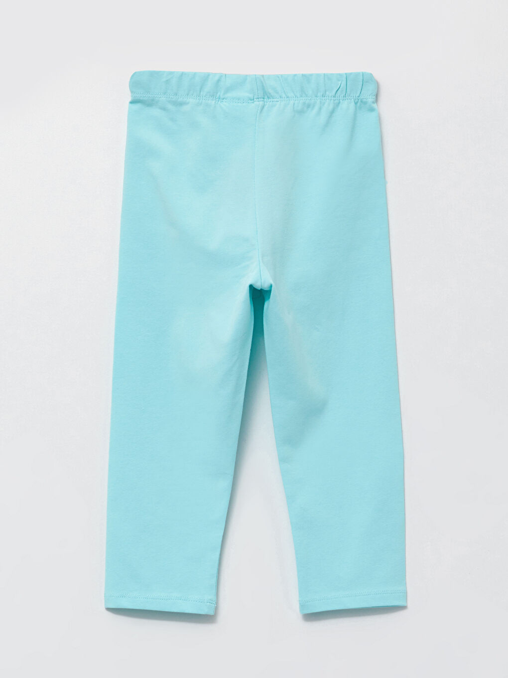 Elastic Waist Printed Cotton Girl 3/4 Length Leggings-1