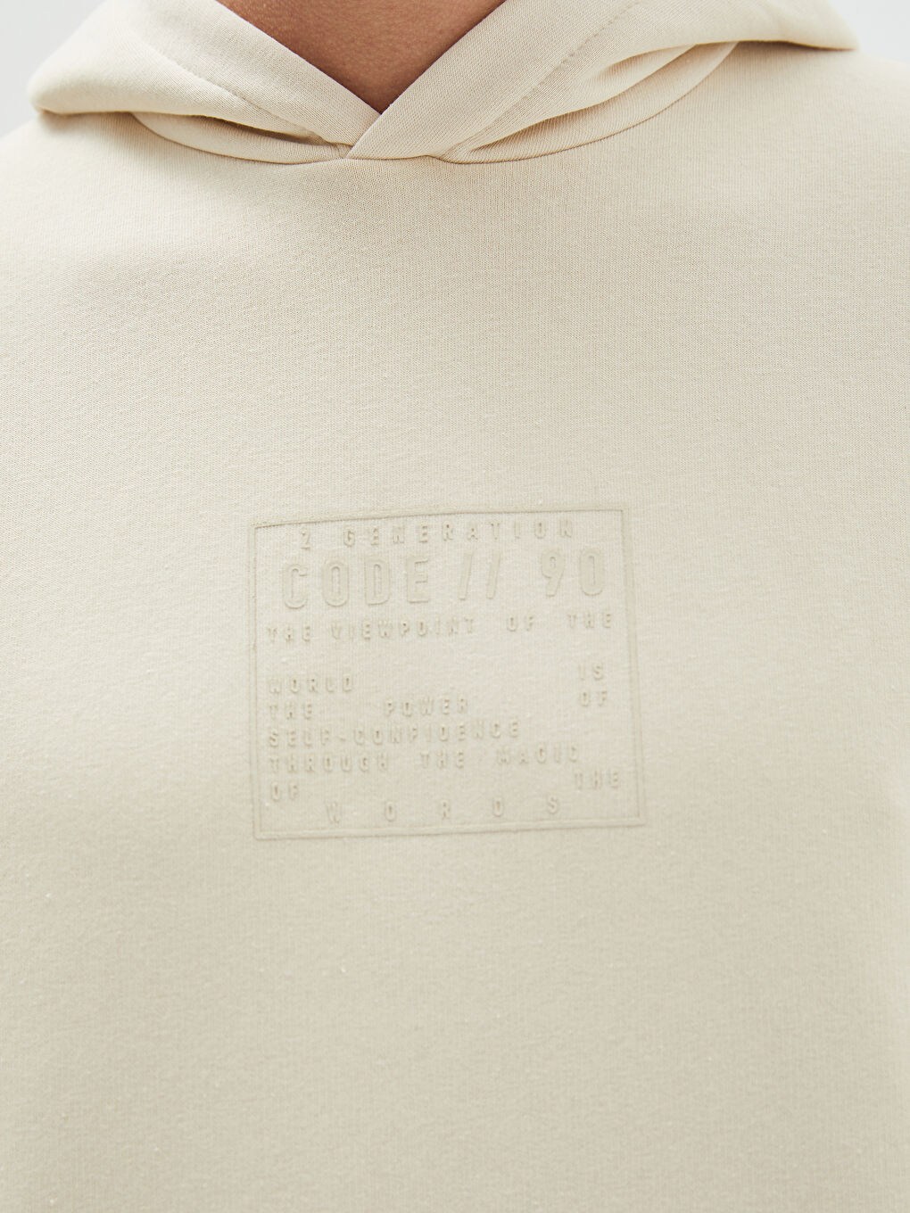 LCW Vision Sweatshirt à capuche imprimé pour hommes à manches longues -S20178Z8-J0E