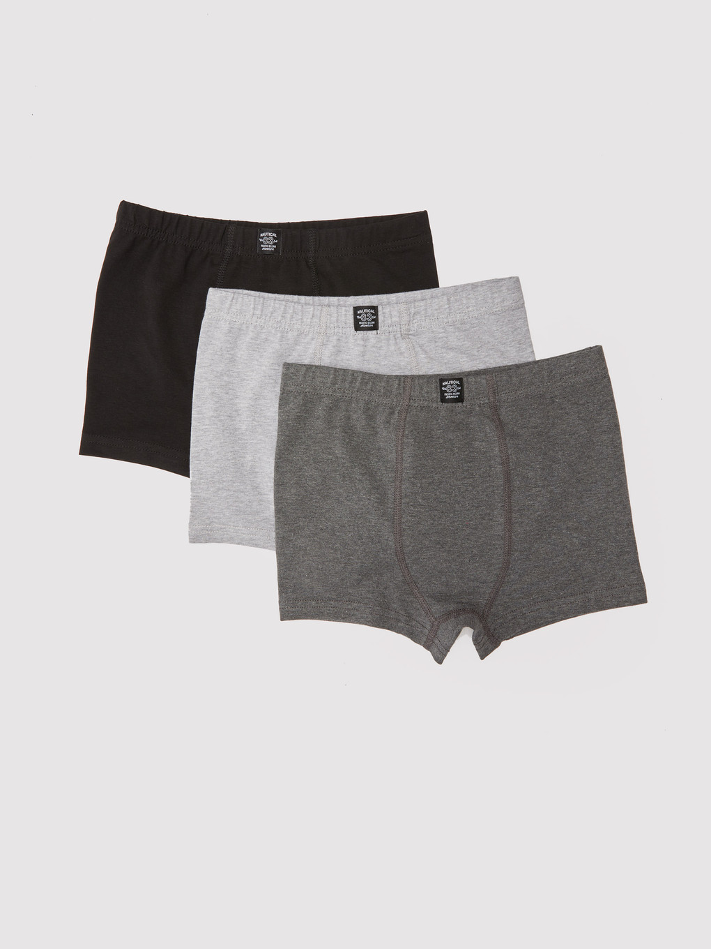 Siyah Basic Pamuklu Erkek Çocuk Boxer 3'lü