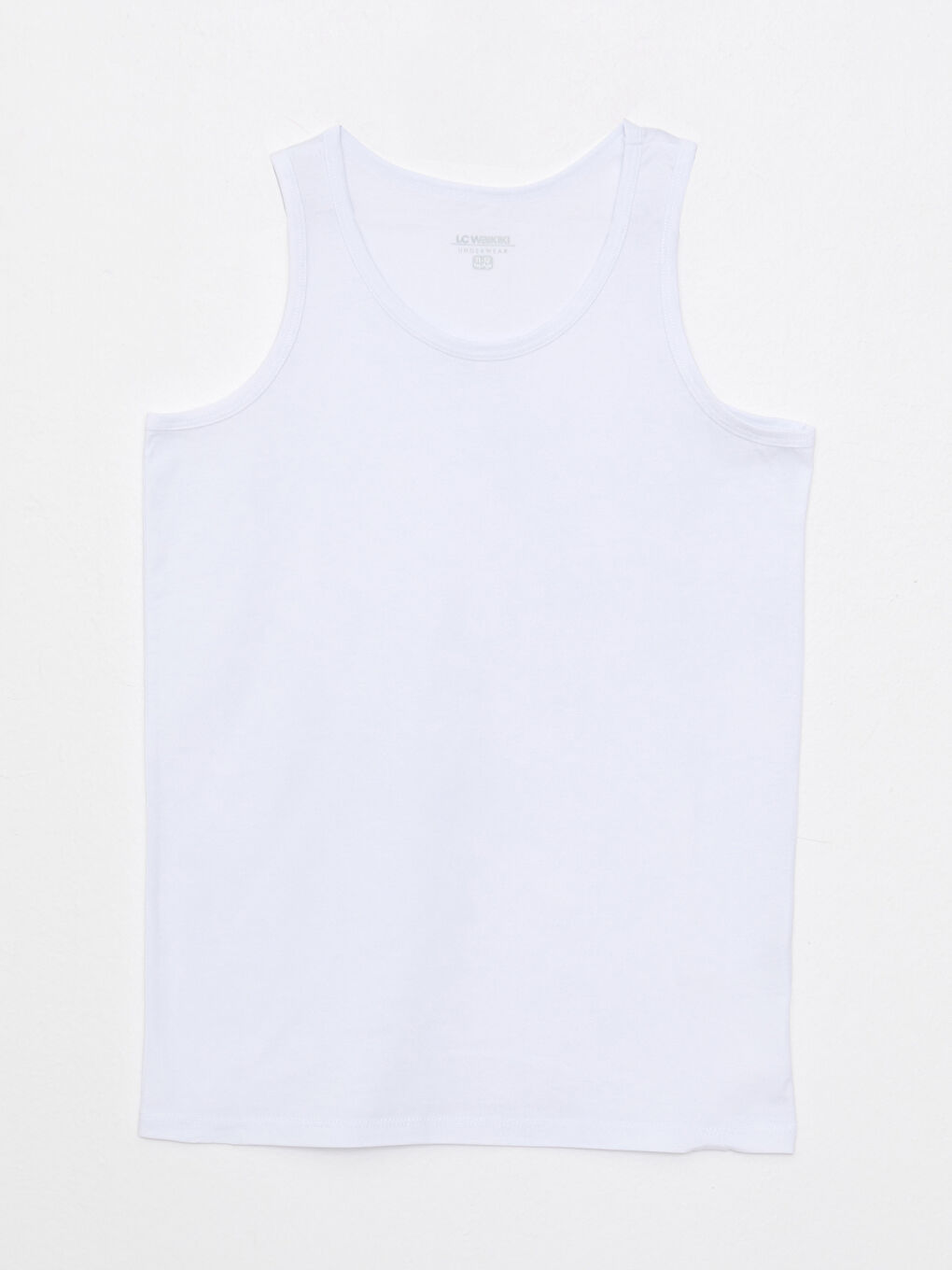 Beyaz Bisiklet Yaka Basic Pamuklu Erkek Çocuk Atlet 5'li-3