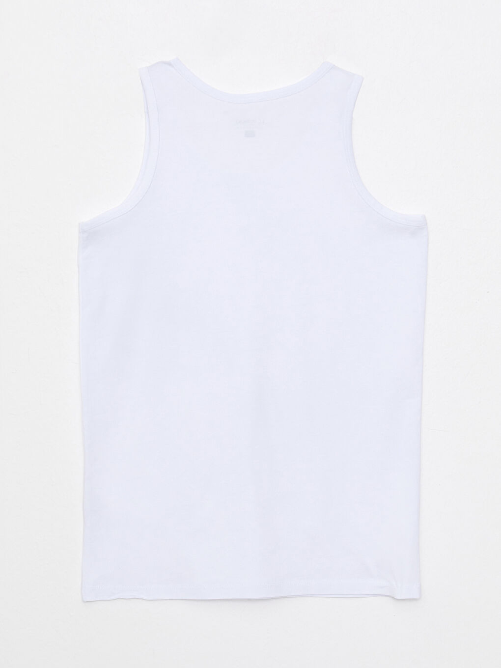 Beyaz Bisiklet Yaka Basic Pamuklu Erkek Çocuk Atlet 5'li-7