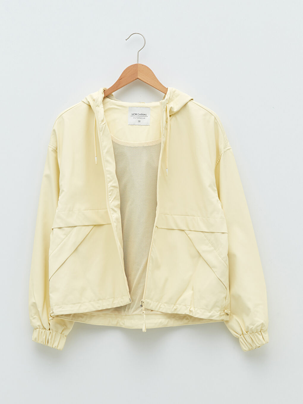 Hooded Plain Long Sleeve Fisherman Fabric Women's Raincoat -S20250Z8-RVP