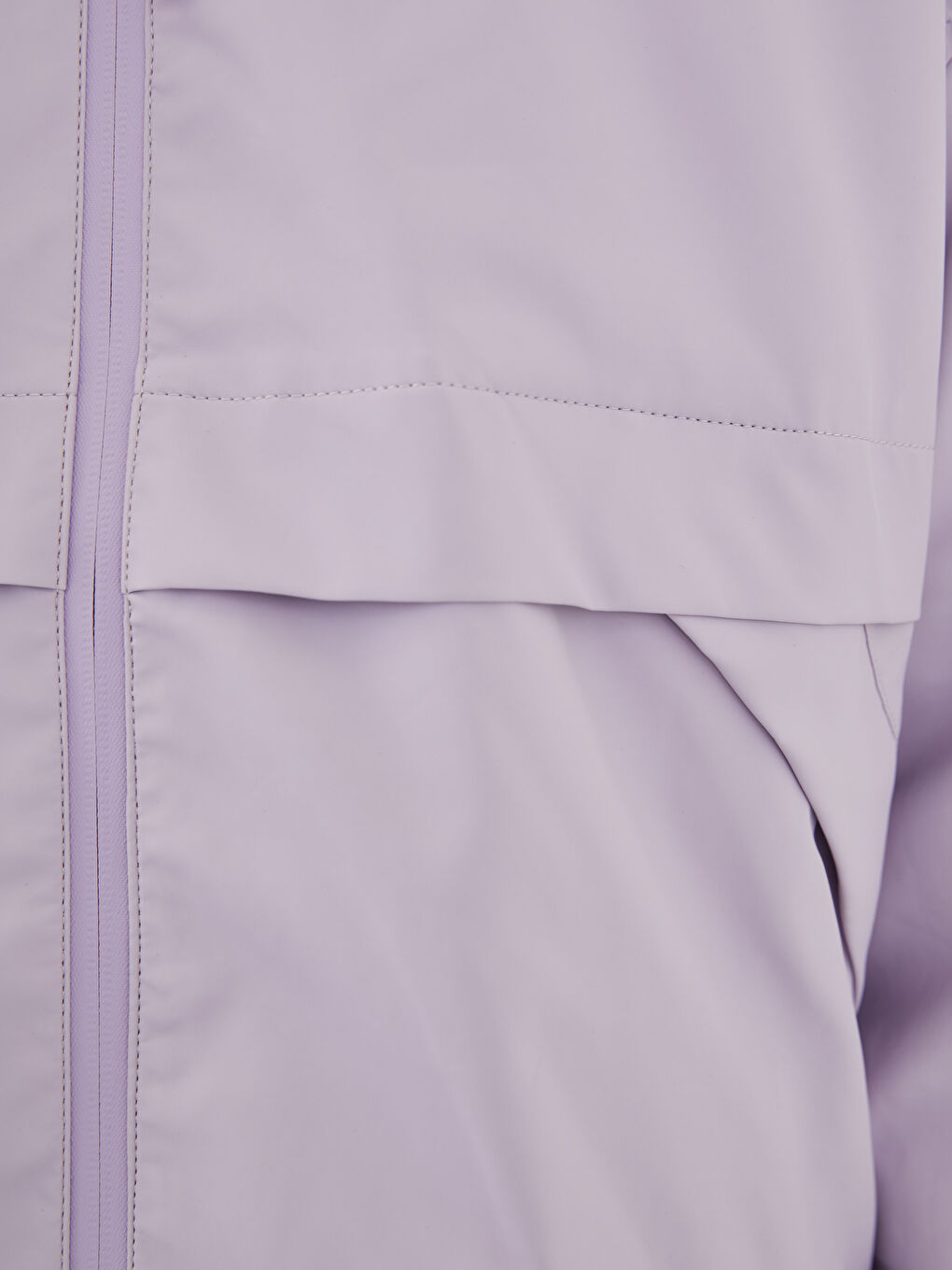 Hooded Plain Long Sleeve Fisherman Fabric Women's Raincoat -S20250Z8-RZG