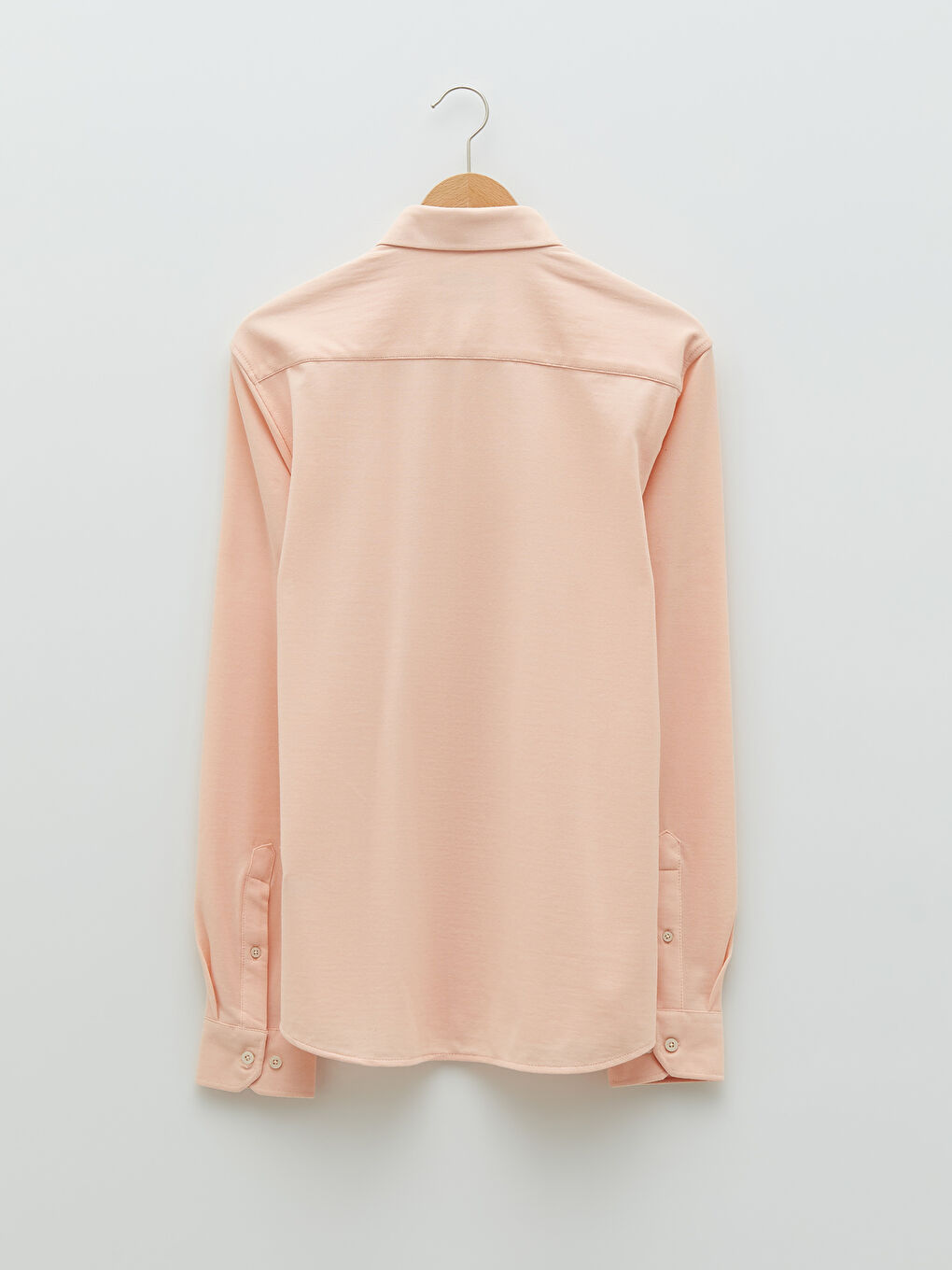 Turuncu Slim Fit Uzun Kollu Erkek Gömlek-6