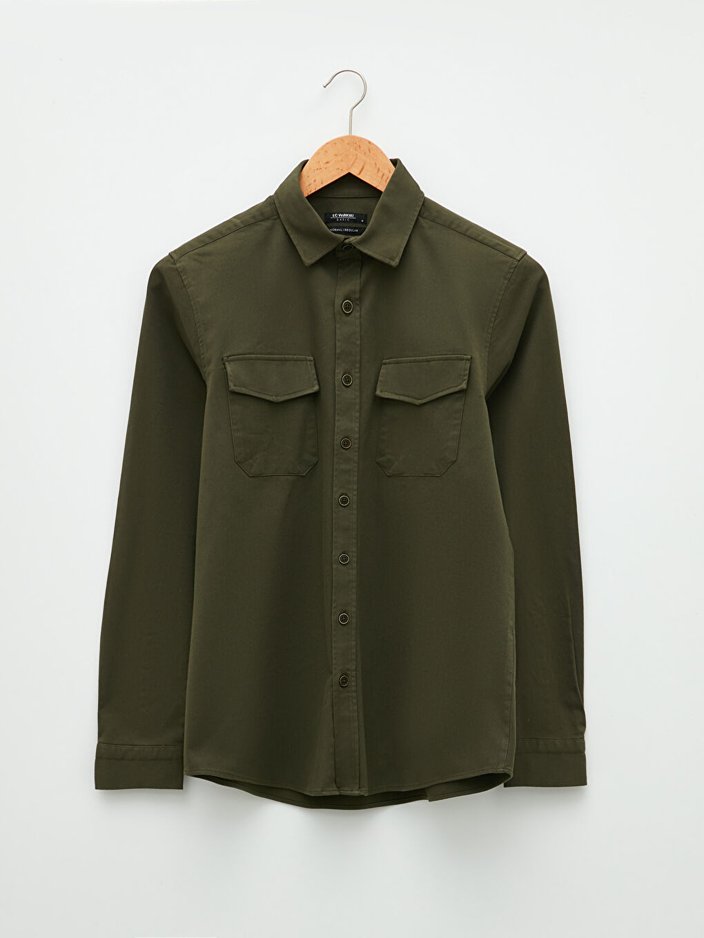 Regular Fit Long Sleeve Gabardine Men's Shirt-5