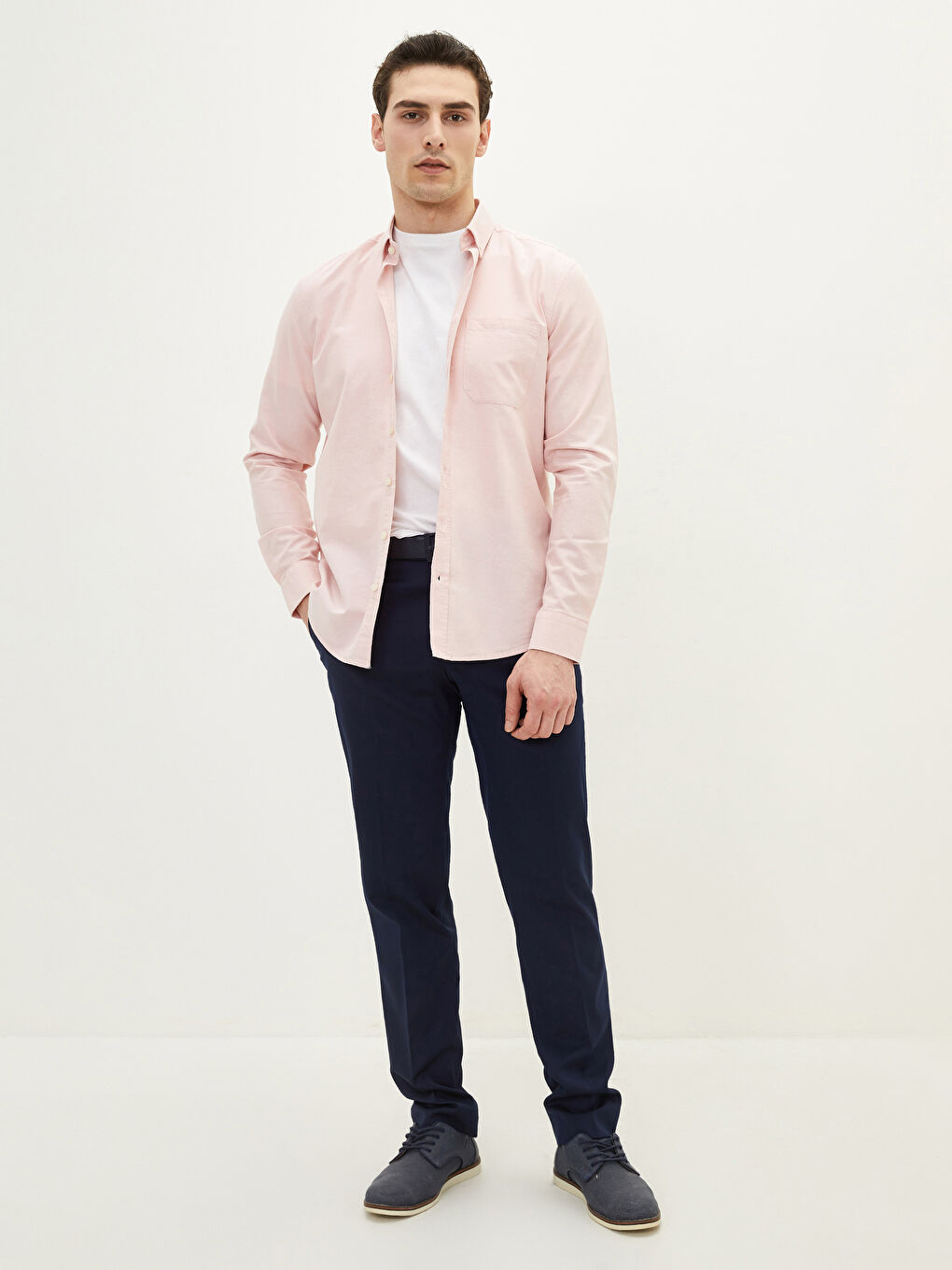 LCWAIKIKI Basic Regular Fit Long Sleeve Oxford Men's Shirt -S20257Z8-R9X