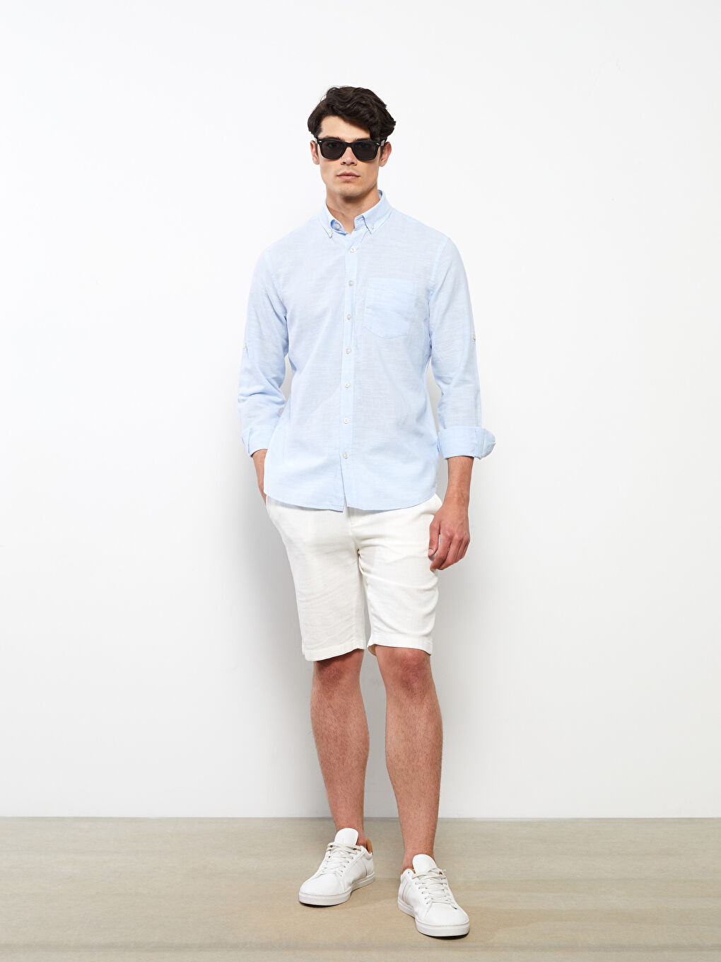 Regular Fit Long Sleeve Men's Shirt