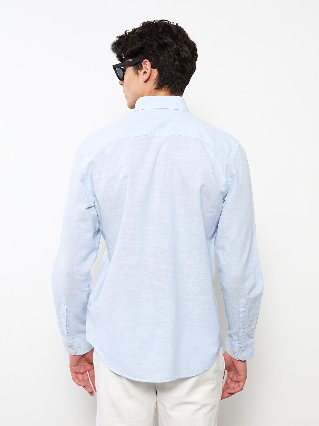 Regular Fit Long Sleeve Men's Shirt-4