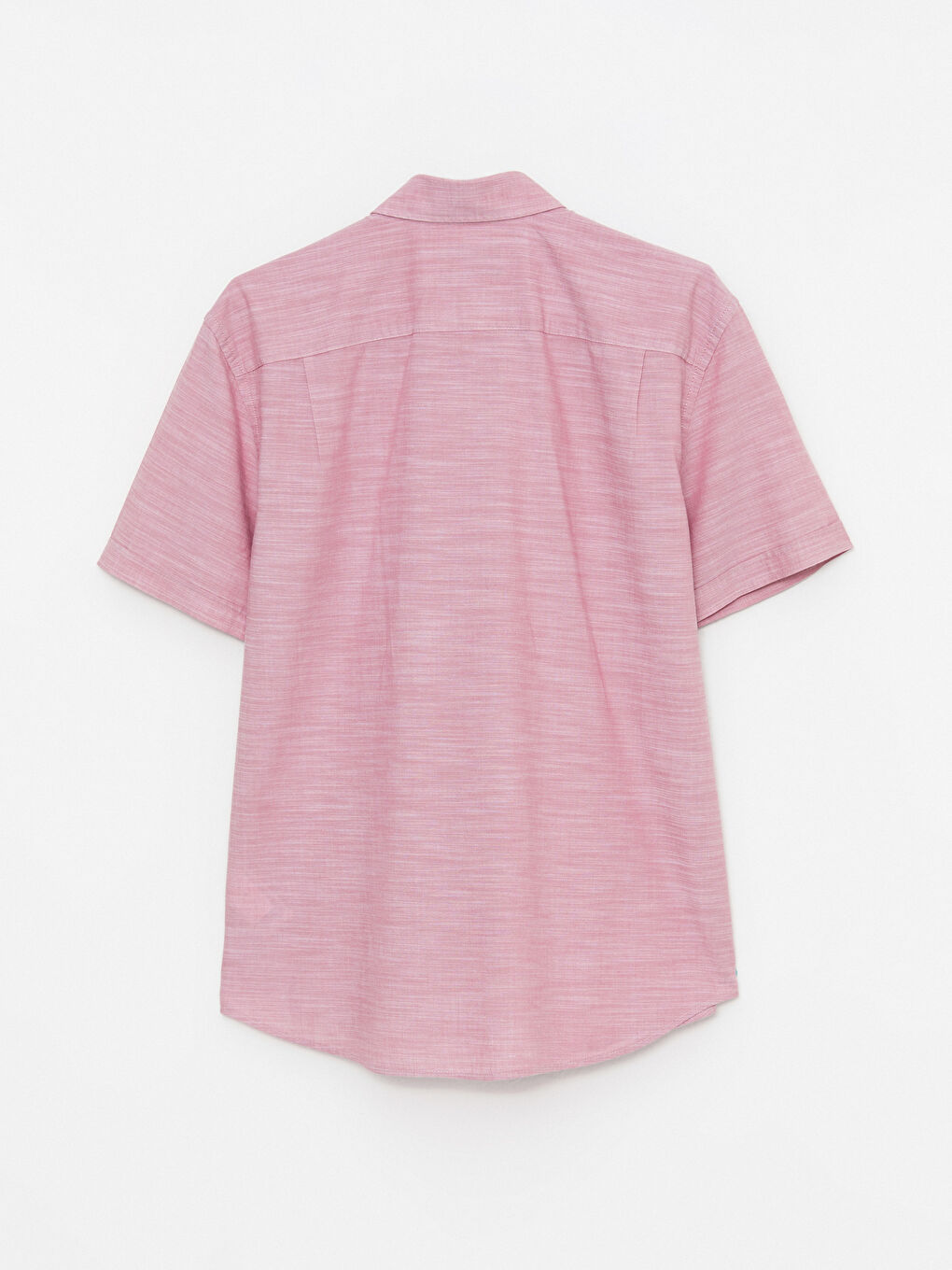 Regular Fit Short Sleeve Poplin Men's Shirt-6