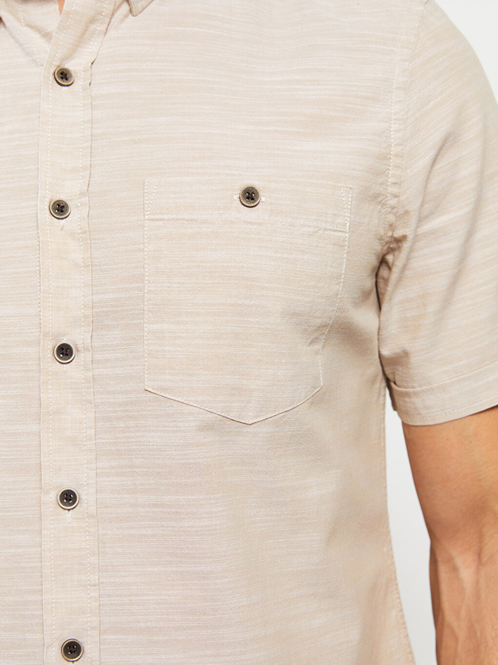 LC Waikiki Regular Fit Short Sleeve Poplin Men's Shirt -S20261Z8-QYX