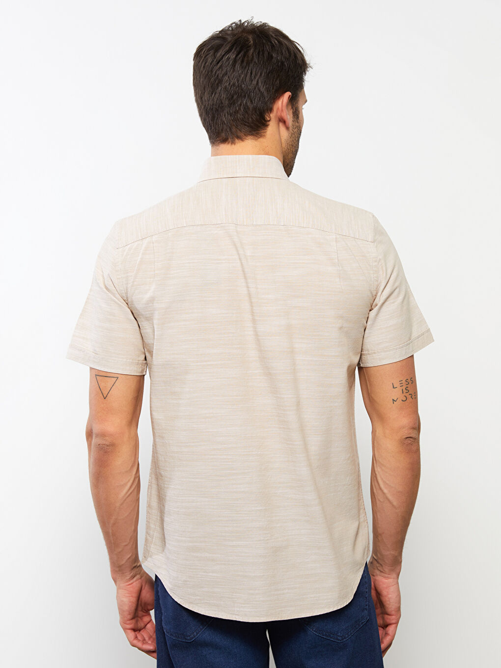 LC Waikiki Regular Fit Short Sleeve Poplin Men's Shirt -S20261Z8-QYX