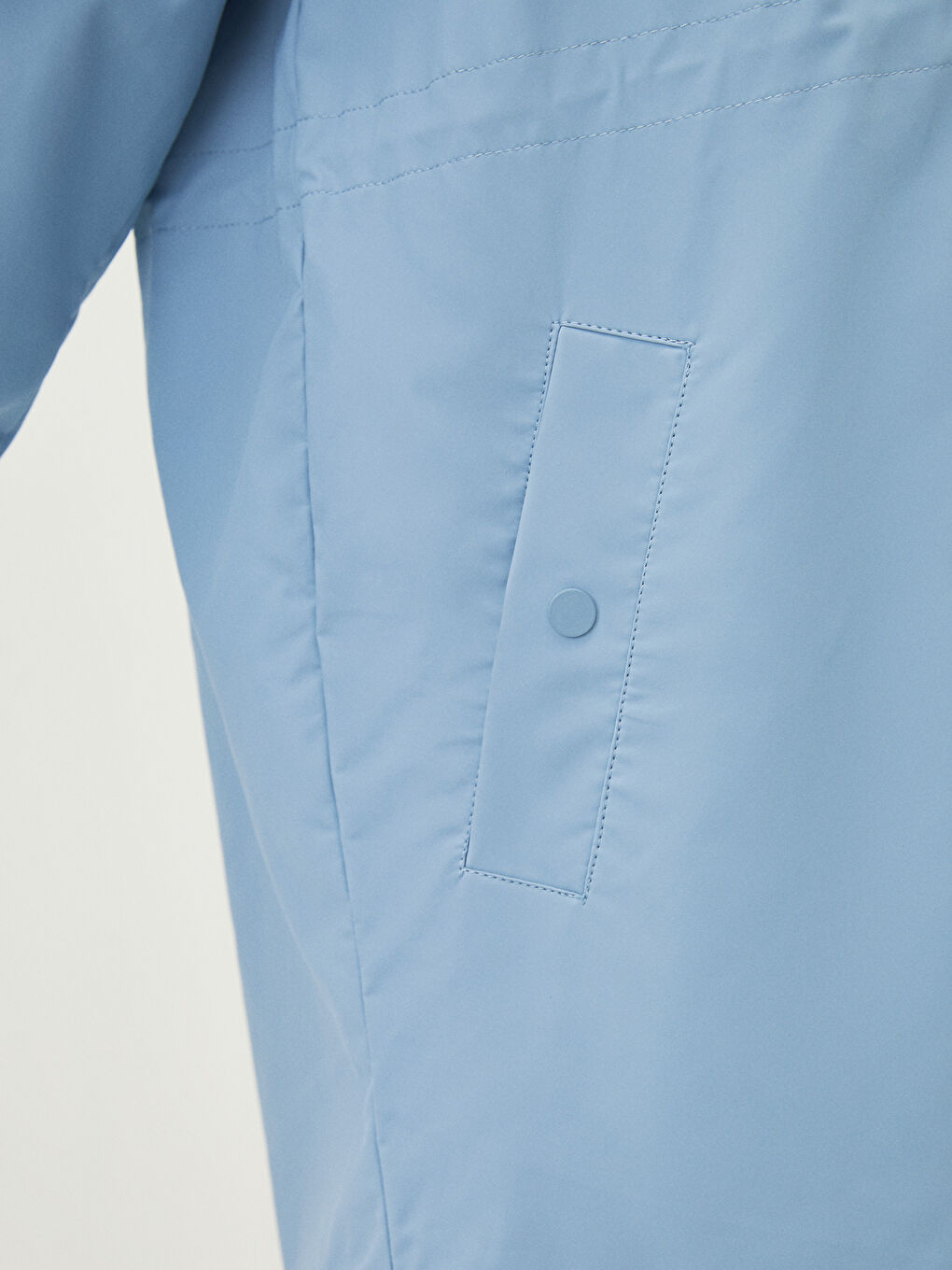 Women's Hooded Plain Raincoat-4