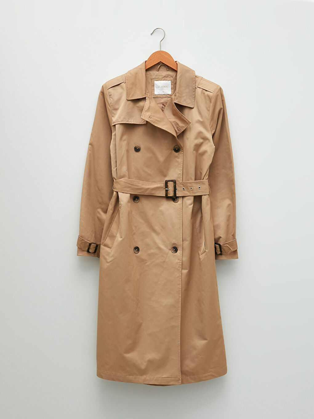 Shirt Neck Regular Long Sleeve Women's Trench Coat-6