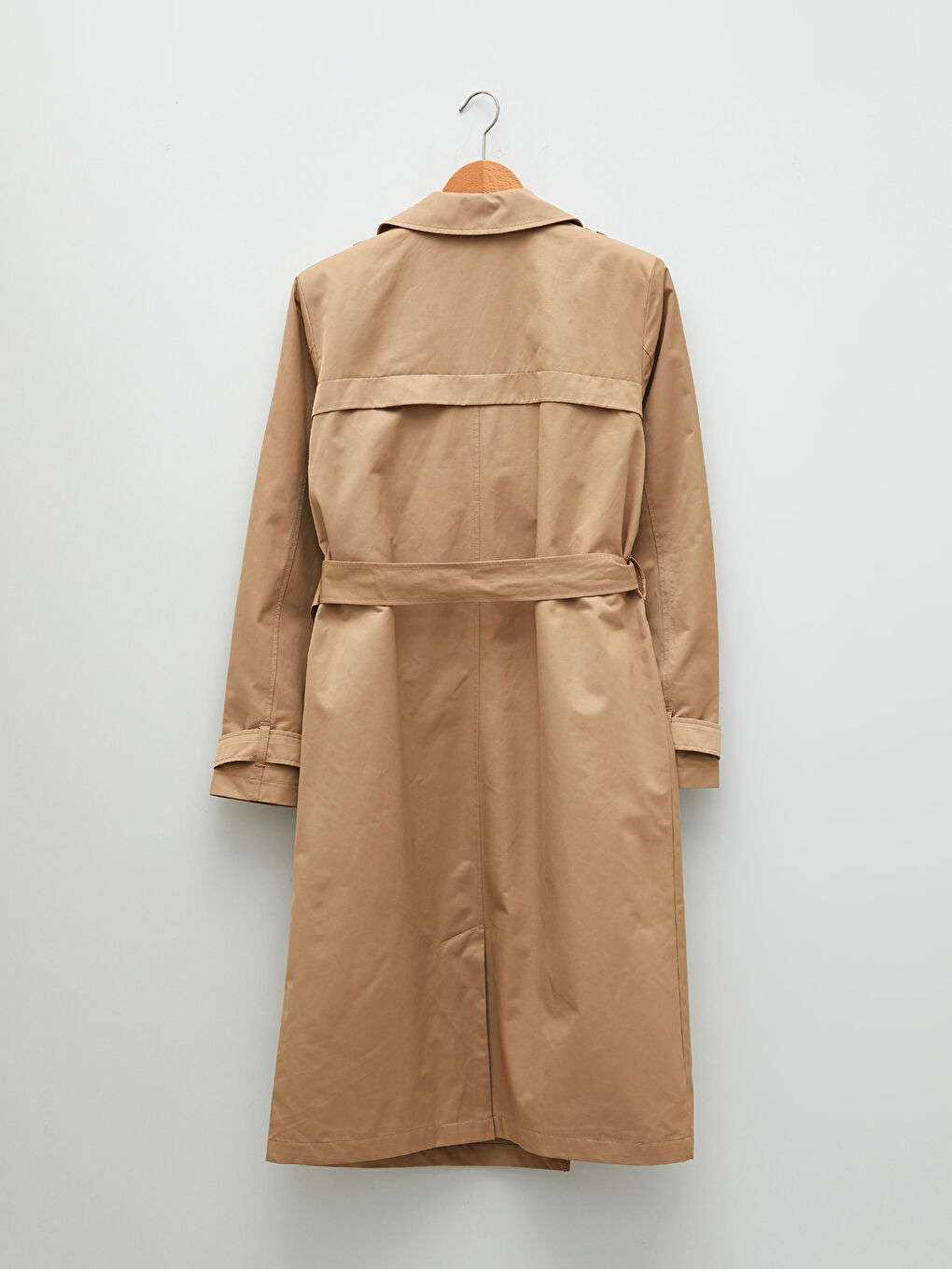 Shirt Neck Regular Long Sleeve Women's Trench Coat-7