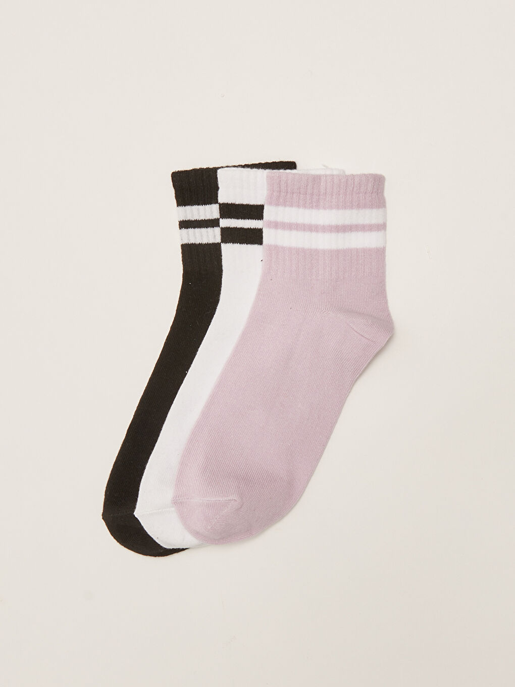 Striped Women's Ankle Socks 3-packs