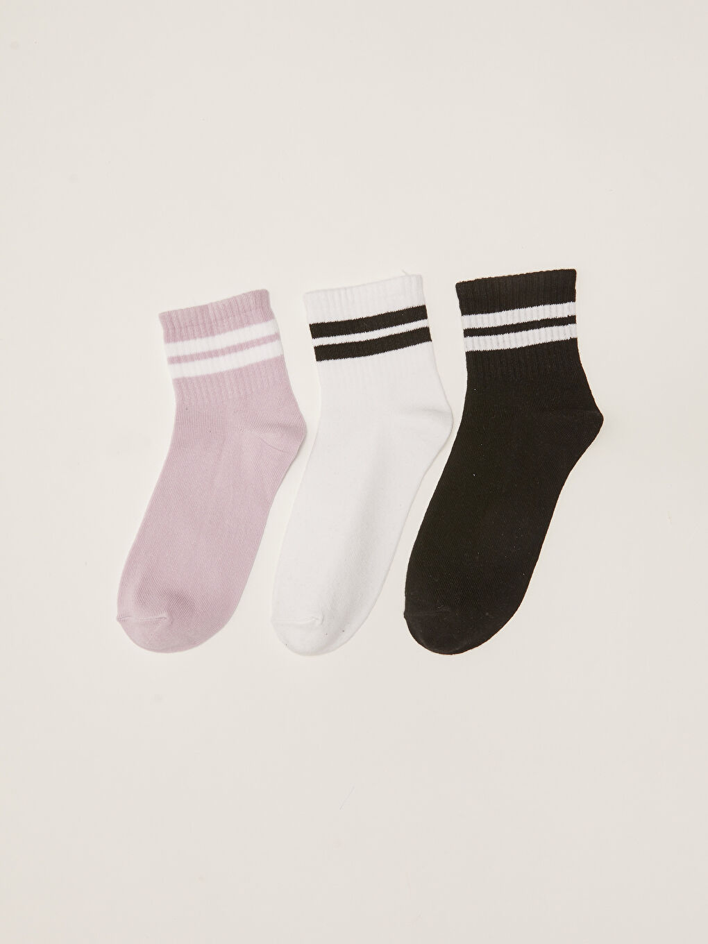 Striped Women's Ankle Socks 3-packs-1
