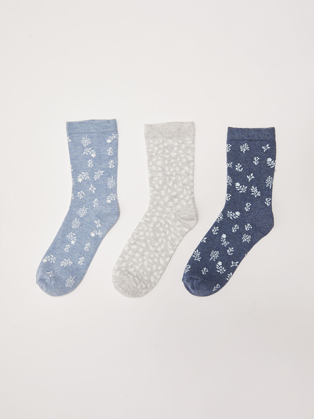 Patterned Women's Ankle Socks 3-pack-1