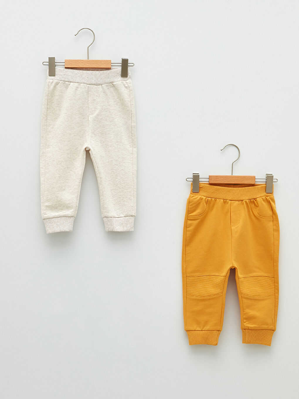 Elasticated Waist Basic Baby Boys' Trousers 2 Pack