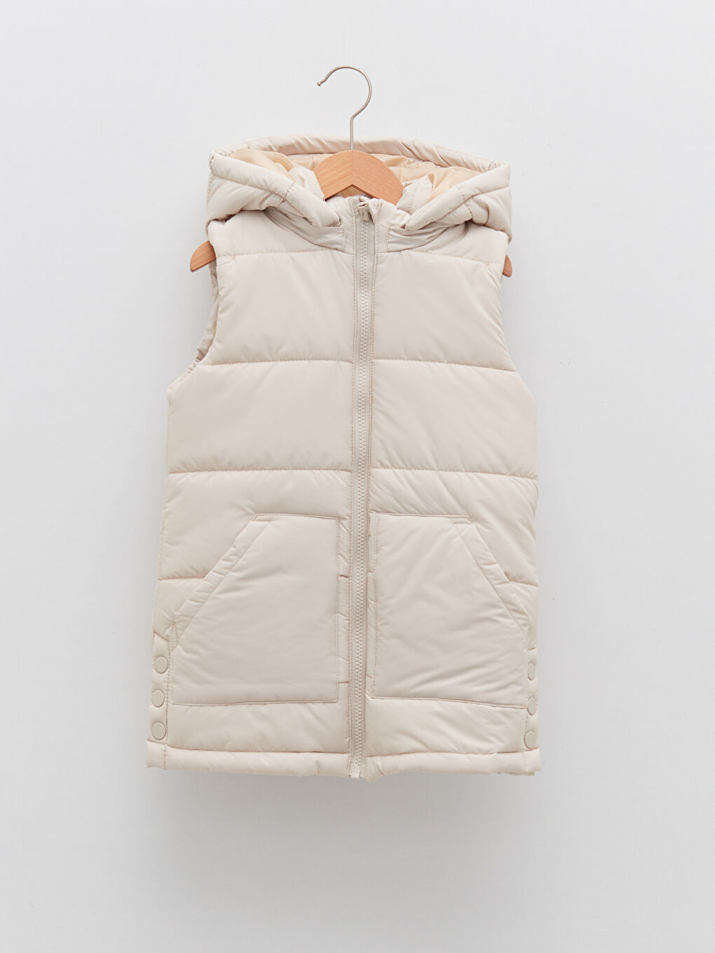 Kapüşonlu Kız Çocuk Şişme Yelek