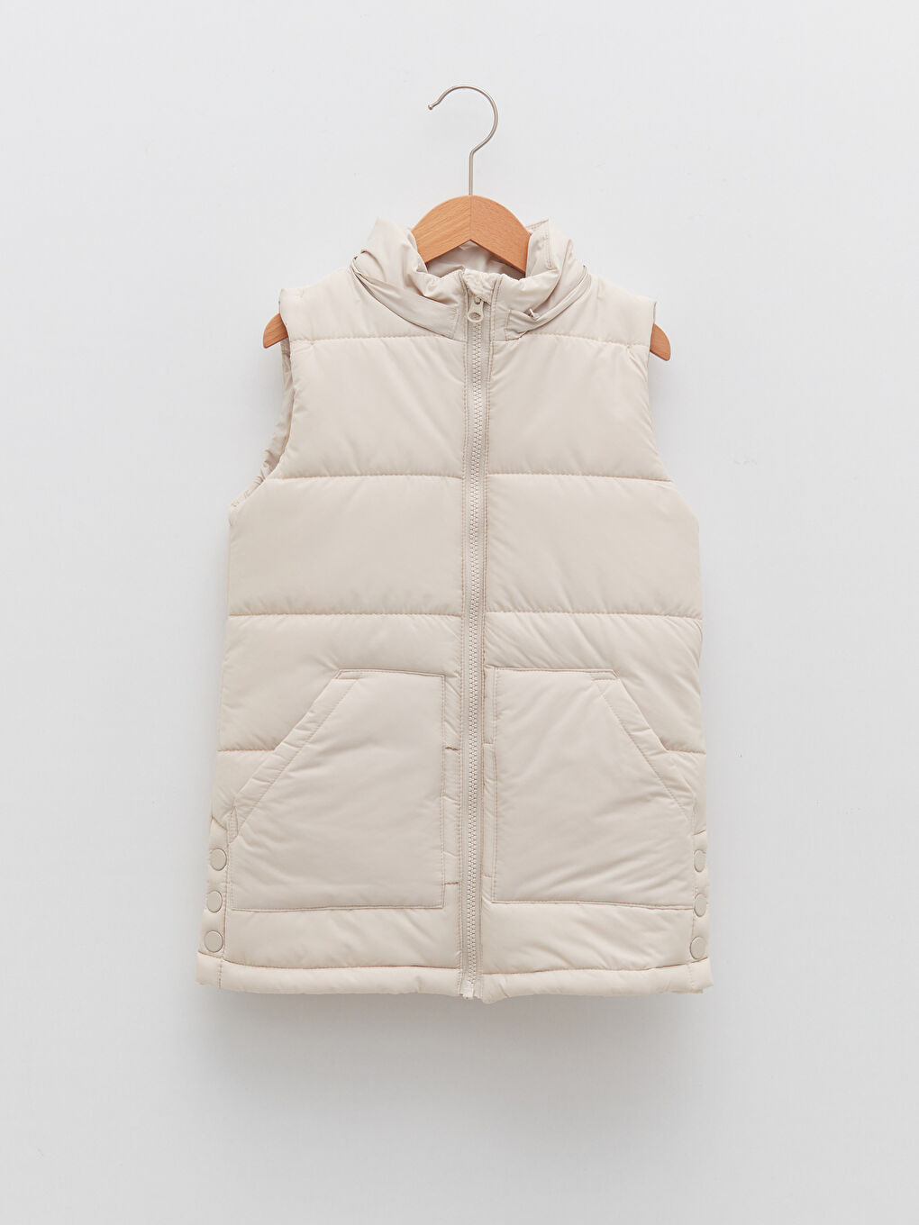 Kapüşonlu Kız Çocuk Şişme Yelek-1