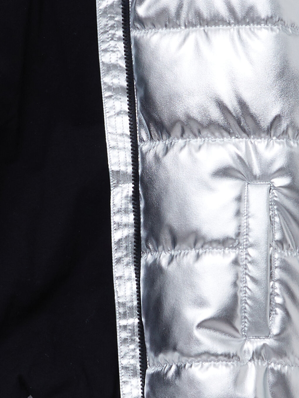 Gri Kapüşonlu Basic Kız Çocuk Şişme Mont-2