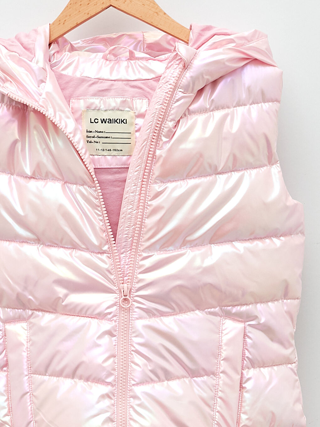 Lila Kapüşonlu Kız Çocuk Şişme Yelek-2