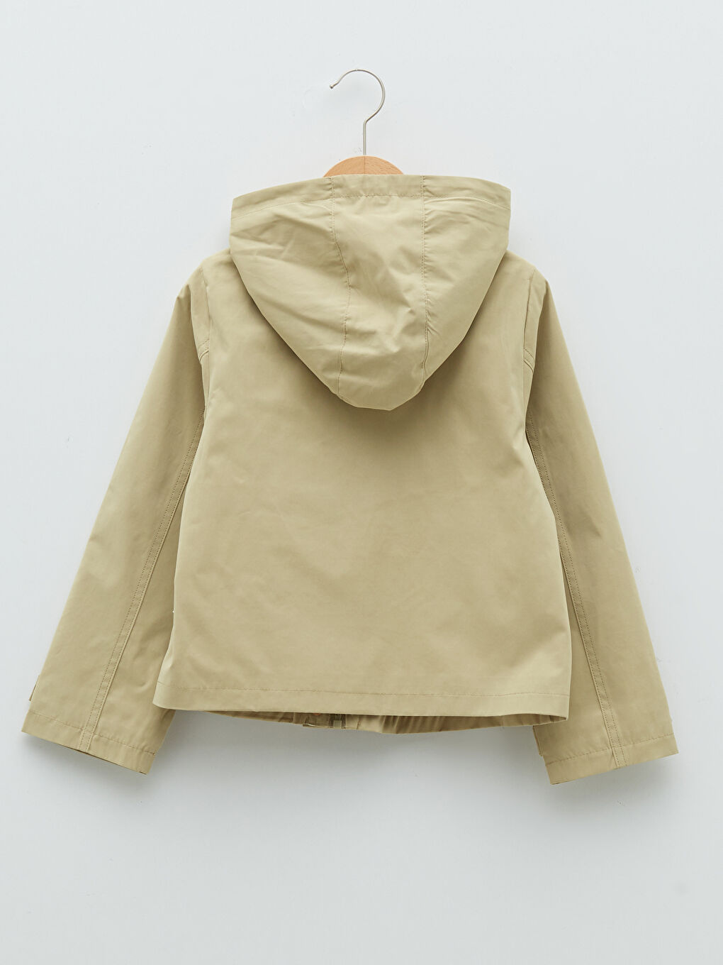 Hooded Embroidery Detailed Girls' Coat -S20353Z4-GD1